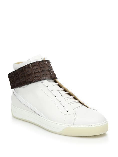 fendi sneakers women white|Fendi high top sneakers white.